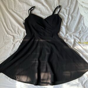 Black mini dress